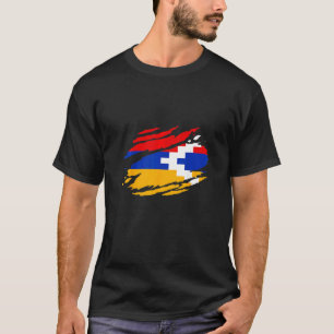 Camiseta Bandeira de Artsakh Orgulhoso Artsakh Apoio a Arts
