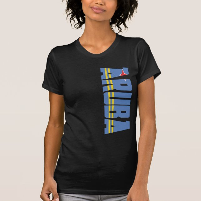 Camiseta Bandeira de Aruba (Frente)