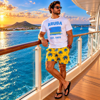 Camiseta bandeira de Aruba