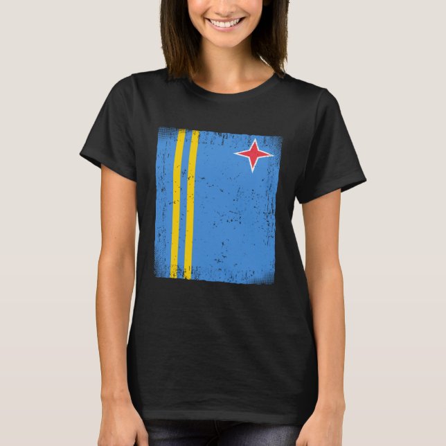 Camiseta Bandeira de Arubanos Aruba (Frente)