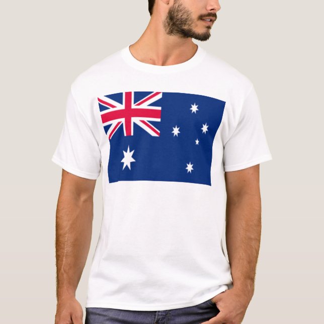 Camiseta Bandeira de Austrália (Frente)