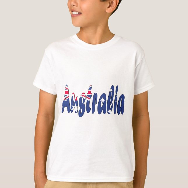 Camiseta Bandeira de Austrália (Frente)