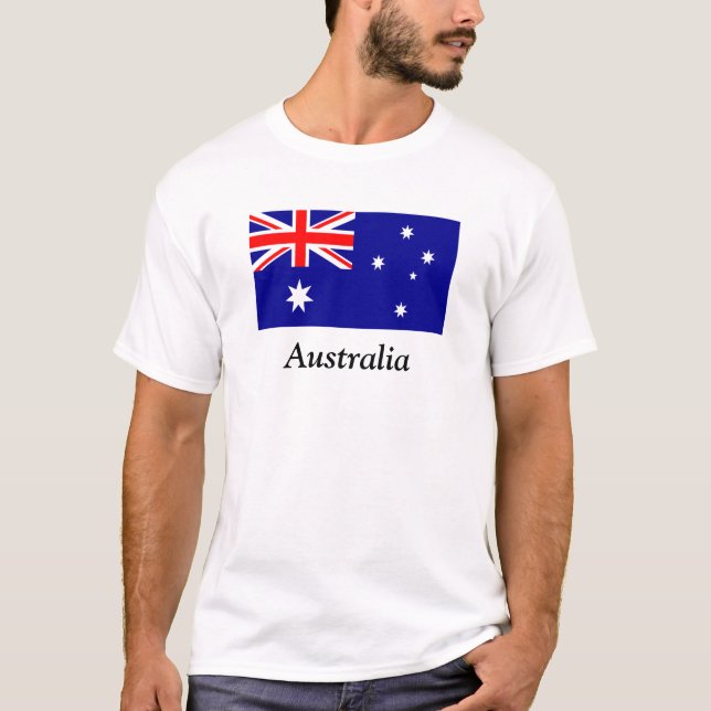 Camiseta Bandeira de Austrália (Frente)