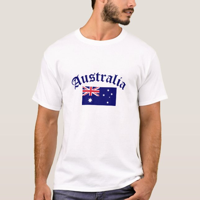 Camiseta Bandeira de Austrália (Frente)