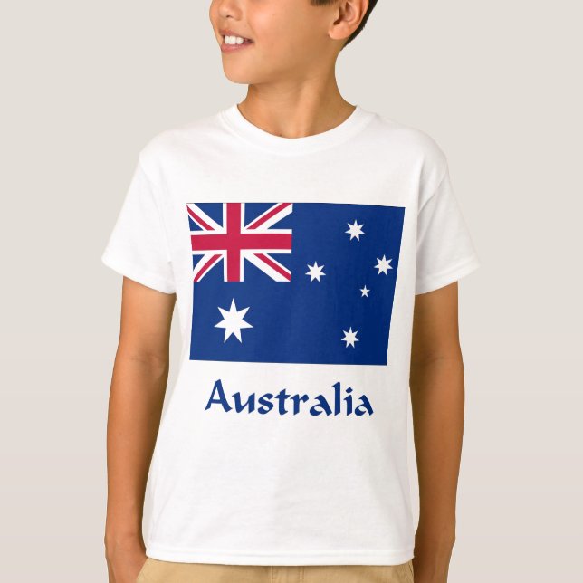 Camiseta Bandeira de Austrália (Frente)