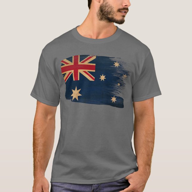 Camiseta Bandeira de Austrália (Frente)