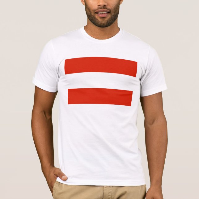 Camiseta Bandeira de Áustria (Frente)