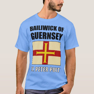 Camiseta Bandeira de Bailiado de Guernsey