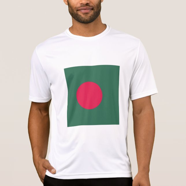 Camiseta bandeira de Bangladesh (Frente)
