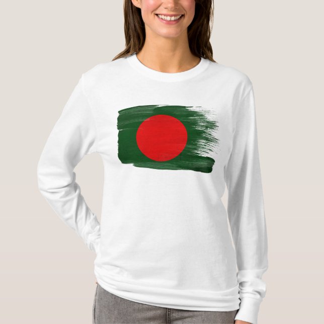 Camiseta Bandeira de Bangladesh (Frente)