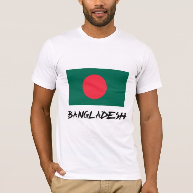 Camiseta Bandeira de Bangladesh (Frente)