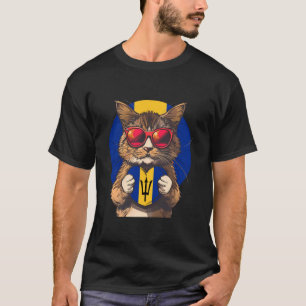 Camiseta Bandeira de Barbados Orgulho Bajan Raízes Bajan Ga