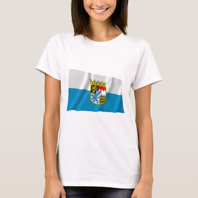 Camiseta Bandeira de Baviera/Baviera com braços (Frente)