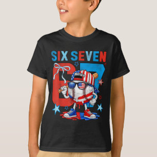 Camiseta Bandeira de beisebol EUA Patriótico Americano 4 de