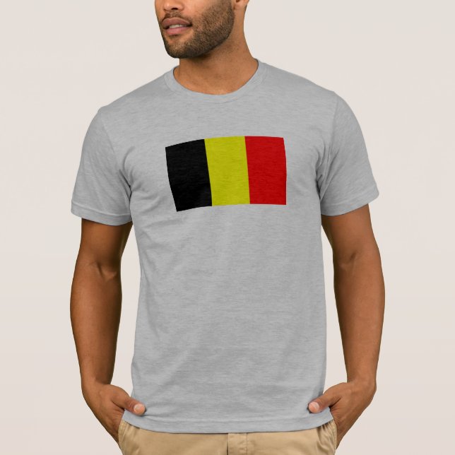 Camiseta bandeira de Bélgica (Frente)