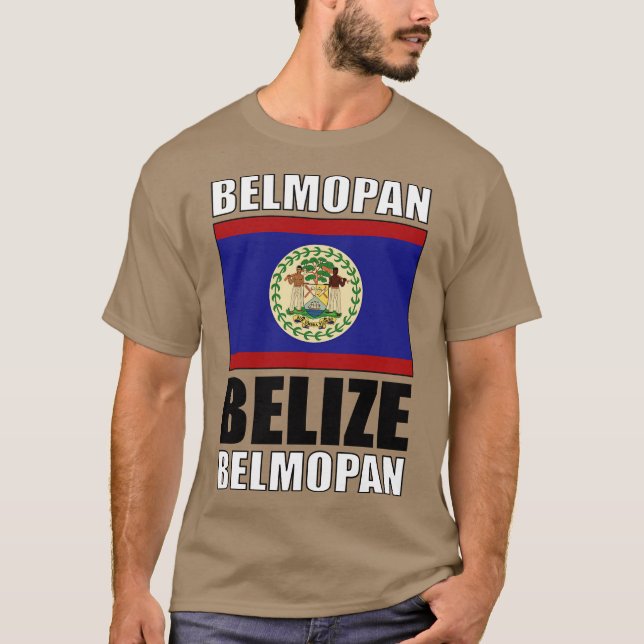 Camiseta Bandeira de Belize (Frente)