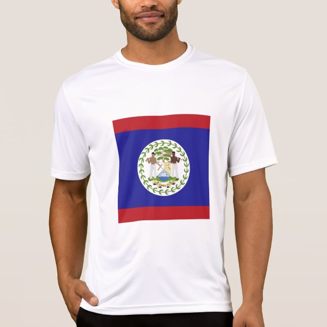 Camiseta bandeira de Belize (Frente)