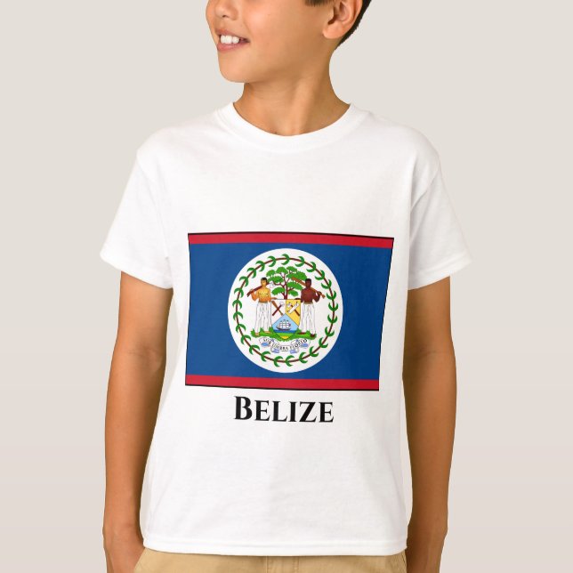 Camiseta Bandeira de Belize (Frente)
