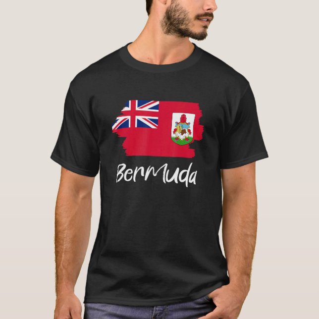 Camiseta Bandeira de Bermudas Bermudas (Frente)
