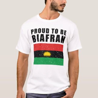 Camiseta bandeira de biafra - orgulhosa de ser biafran - bi