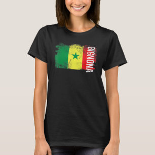 Camiseta Bandeira De Bignona Senegal Para Homens Senegal Mu