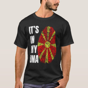 Camiseta Bandeira de Biometria do DNA em impressões digitai