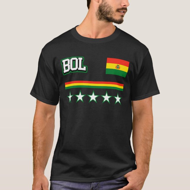 Camiseta Bandeira de Bolívia (Frente)