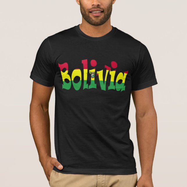 Camiseta Bandeira de Bolívia (Frente)