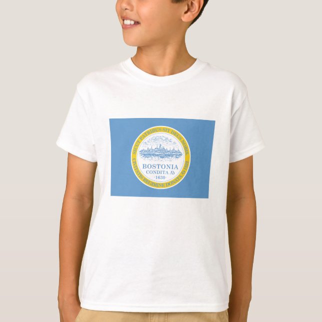 Camiseta Bandeira de Boston (Frente)