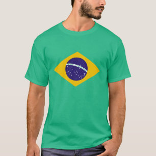Camiseta bandeira de Brasil