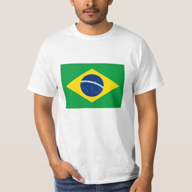 Camiseta Bandeira de Brasil - Bandeira faz Brasil (Frente)