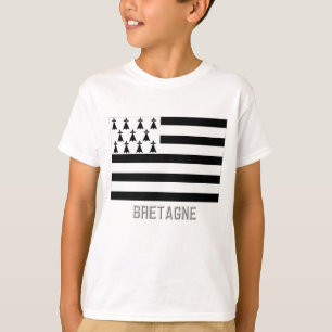 Camiseta Bandeira de Bretagne com nome