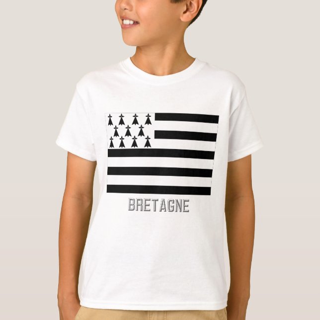 Camiseta Bandeira de Bretagne com nome (Frente)