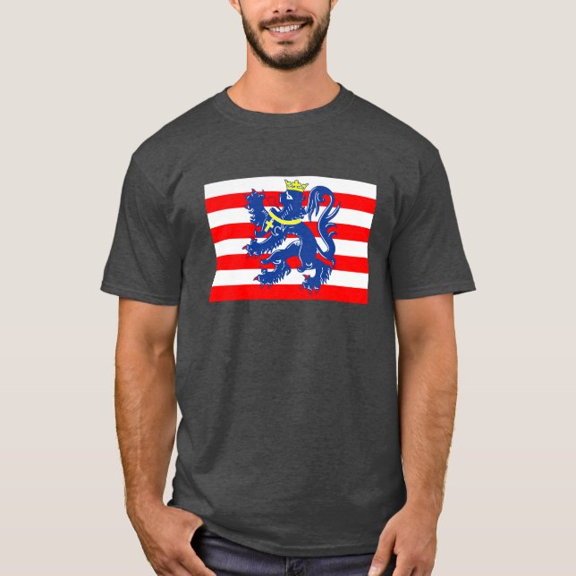 Camiseta Bandeira de Bruges/ Brugge, Bélgica (Frente)