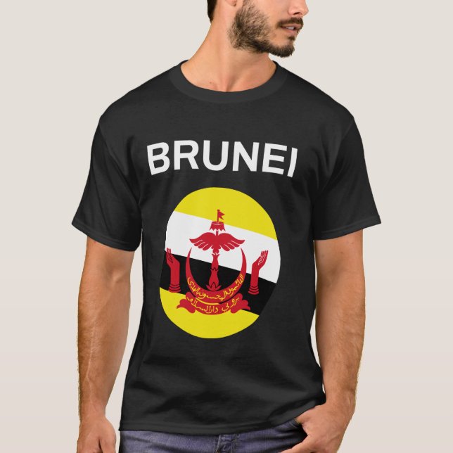 Camiseta Bandeira de Brunei Moderna (Frente)