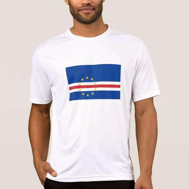 Camiseta Bandeira de Cabo Verde (Frente)