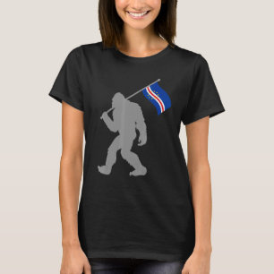 Camiseta Bandeira De Cabo Verde Ou Cabo Verde Na Bandeira D