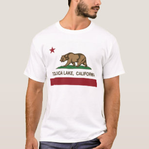 Camiseta bandeira de Califórnia do lago do toluca