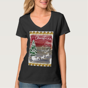 Camiseta Bandeira de Casa de Natal Vintage