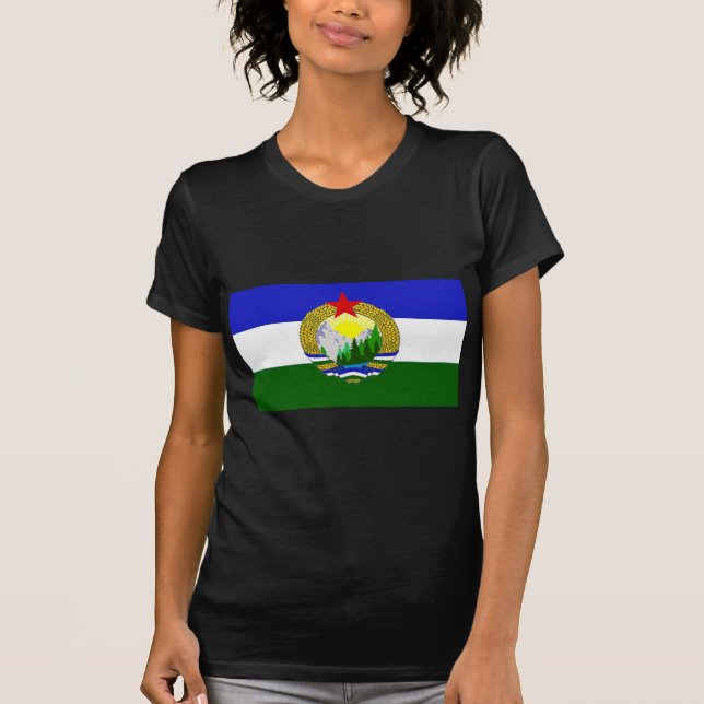 Camiseta Bandeira de Cascadia socialista (Frente)