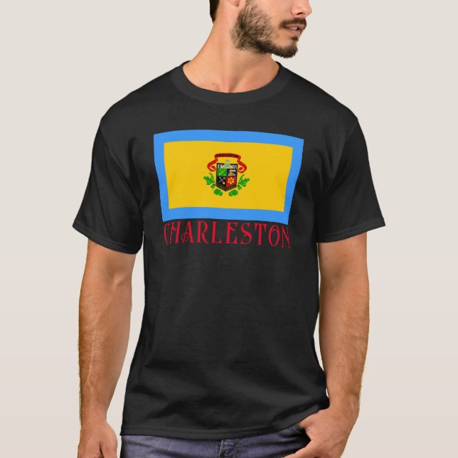 Camiseta Bandeira de Charleston, West Virginia T-Shirt (Frente)