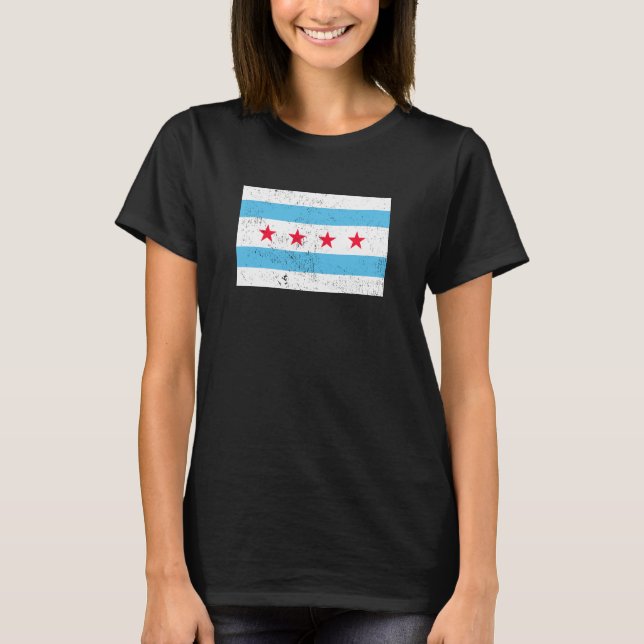 Camiseta Bandeira de Chicago (Frente)