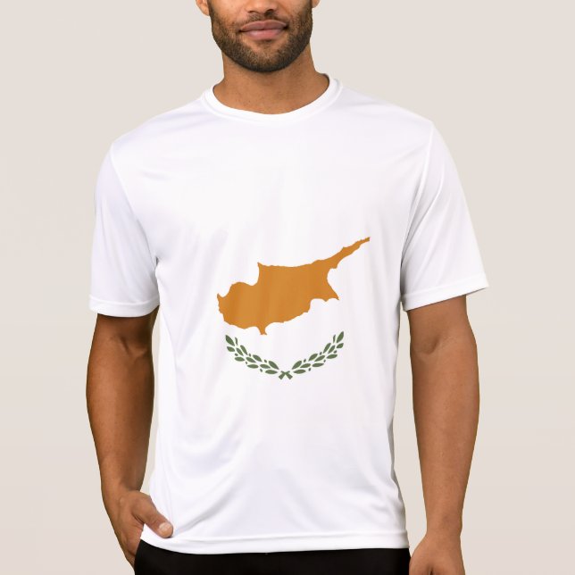 Camiseta Bandeira de Chipre (Frente)