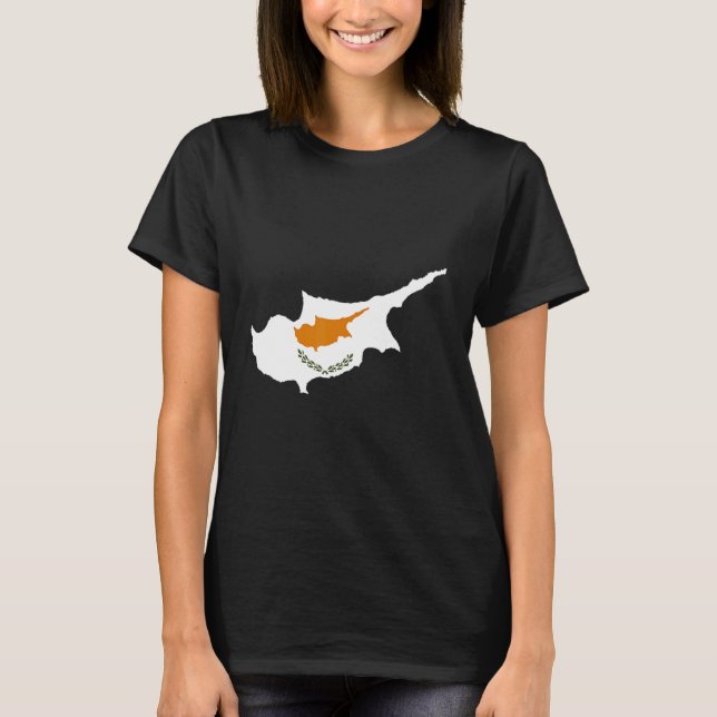 Camiseta Bandeira de Chipre (Frente)