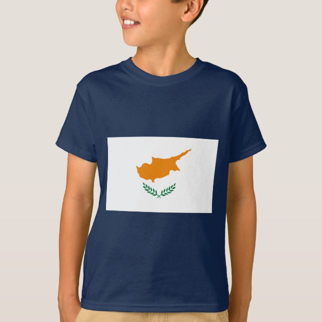 Camiseta Bandeira de Chipre (Frente)