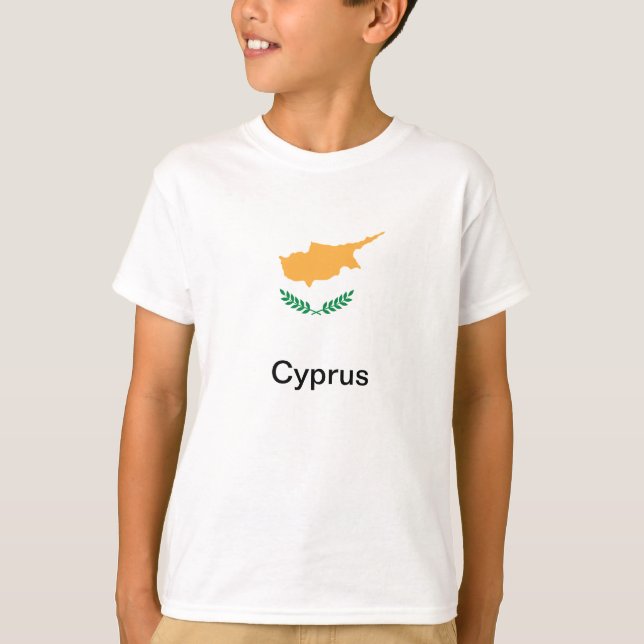 Camiseta Bandeira de Chipre (Frente)