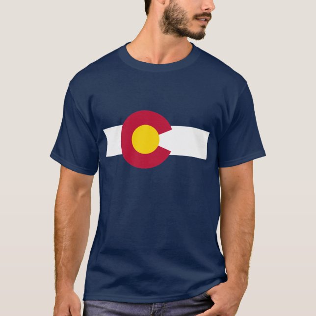 Camiseta Bandeira de Colorado (Frente)