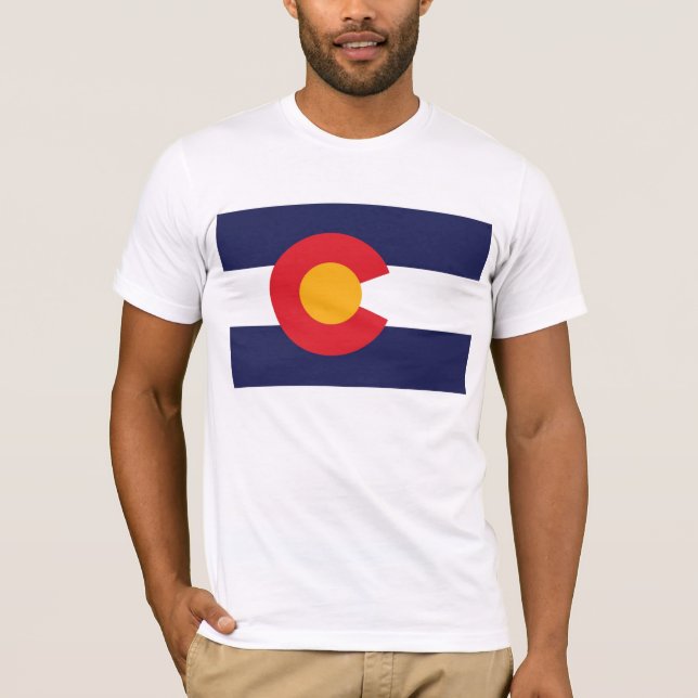 Camiseta Bandeira de Colorado (Frente)