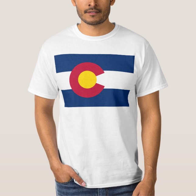 Camiseta Bandeira de Colorado (Frente)
