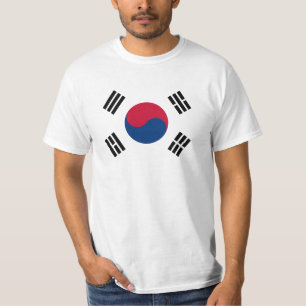 Camiseta Bandeira de Coreia do Sul - 태극기 - 대한민국의국기
